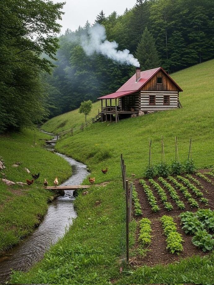 Hiç siz de Dağ başında bir kulübeye yerleşip tek başıma yaşasam mı? diye en az bir kere düşündünüz mü 😅🏕?