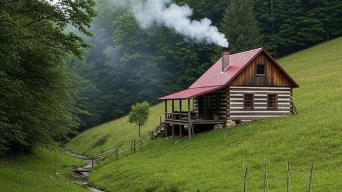 Hiç siz de "Dağ başında bir kulübeye yerleşip tek başıma yaşasam mı?" diye en az bir kere düşündünüz mü 😅🏕?