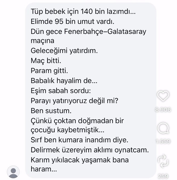 Korkunc bir durum bosanma sebebi bence, sizce?