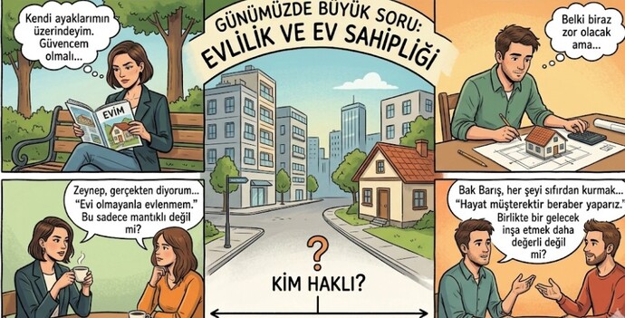 Evlilikte evi olmayanla evlenmem demek mi mantıklı, yoksa hayat müşterektir beraber ev alırız demek mi?