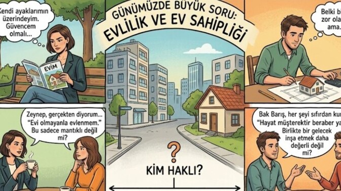 Evlilikte evi olmayanla evlenmem demek mi mantıklı, yoksa hayat müşterektir beraber ev alırız demek mi?