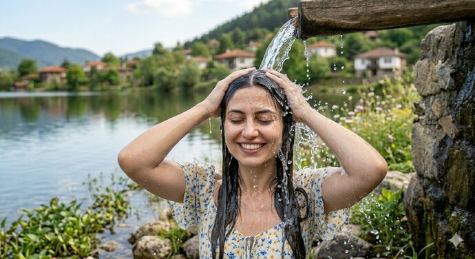 Hiç bir göl veya nehir de saçlarınızı yıkamak zorunda kaldınız mı?