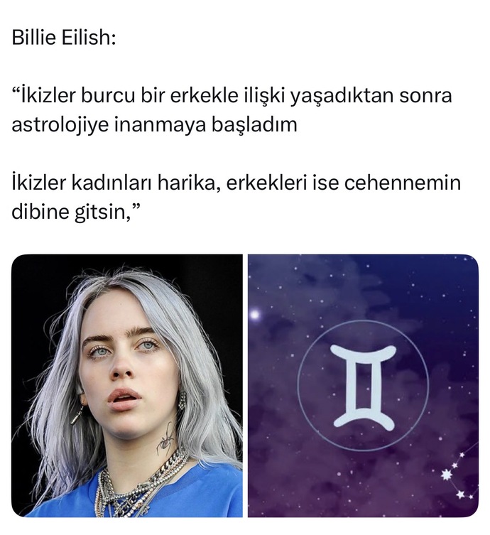 İnsanları burçlarına göre sınıflandırır mısınız?