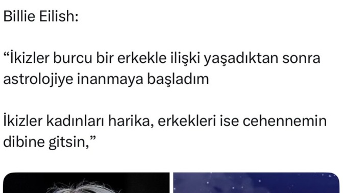 İnsanları burçlarına göre sınıflandırır mısınız?