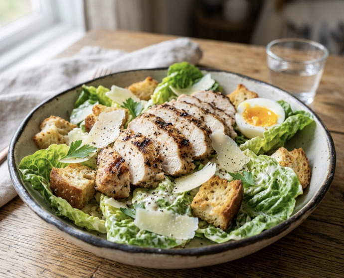 Tavuklu sezar salata mı somon balıklı salata mı?