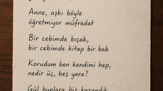 Bir şarkı sözü olsaydınız bu şarkı sözü/sözleri ne olurdu? ?