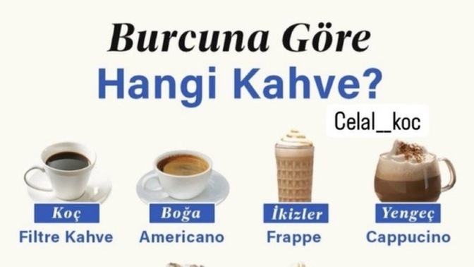 Burcuna göre hangi kahvesin?