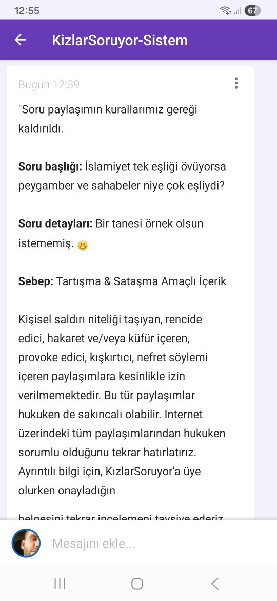 Modlar işine gelmeyen soruları kaldırıyorlar mı?