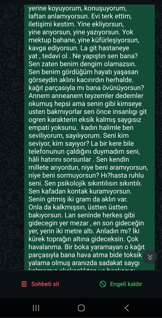 Beni cileden cıkardı artık?