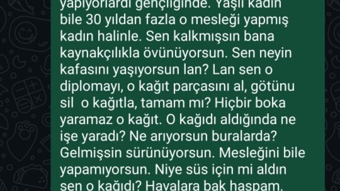 Beni cileden cıkardı artık?