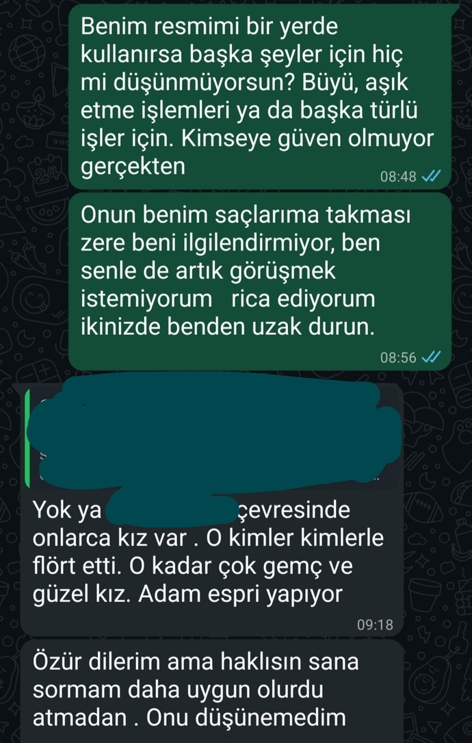 Biri izinsiz olarak sizin resminizi bir erkeğe atsa veya paylaşsa ne düşünürsünüz?
