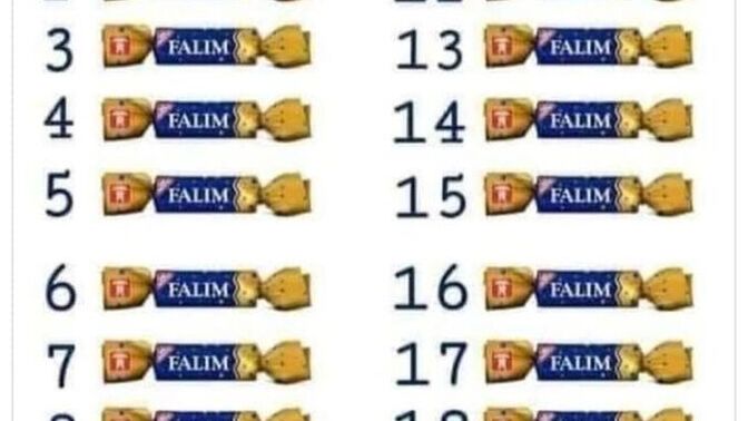 Bir tane sakız seç, falına ne çıkmış söyleyeyim?