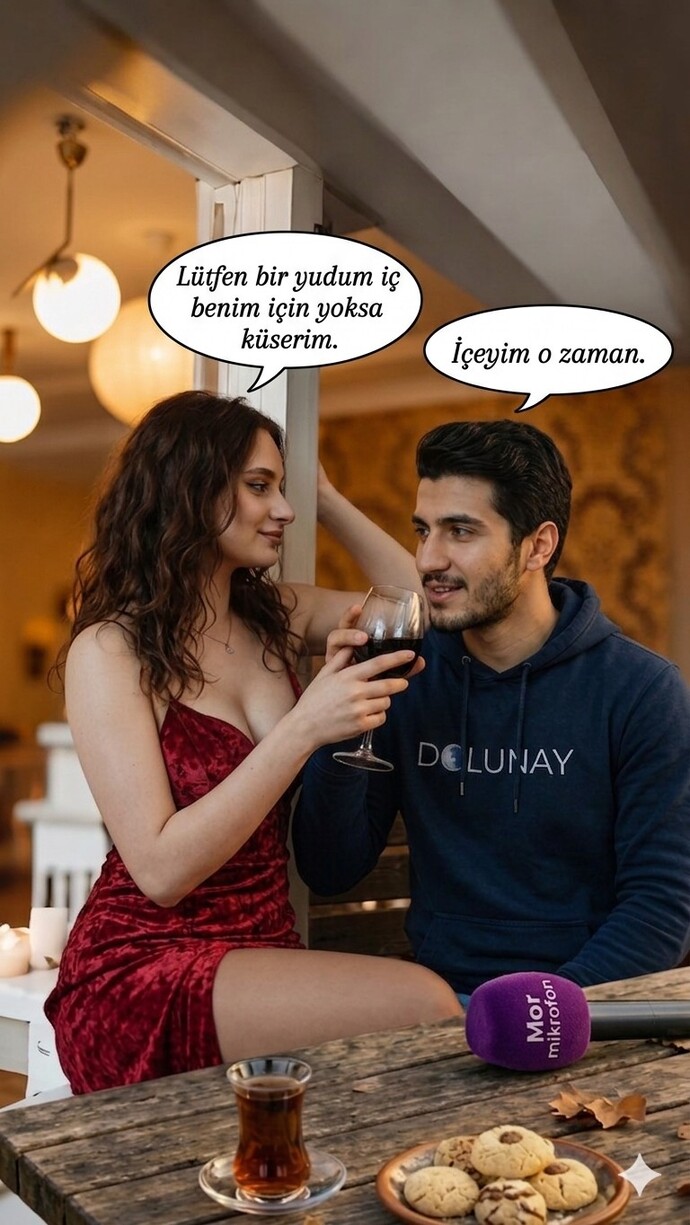 Son içtiğin şeyden lütfen bir yudum iç benim için deyip elime verseydin, ben ne içmiş olurdum?
