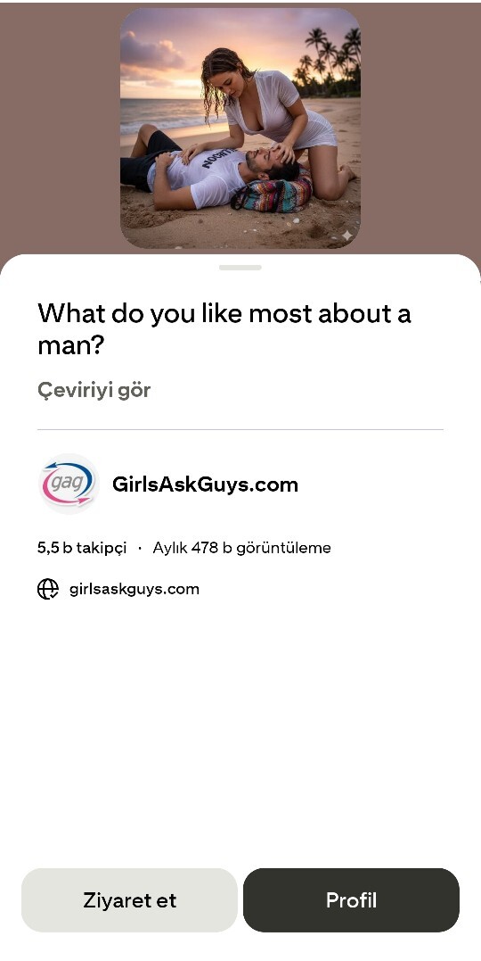 Bir erkekte en çok hangi özellik seni etkiliyor, ilk neye bakıyorsun?