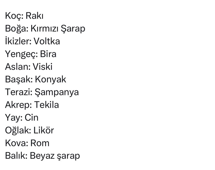 Burcuna göre hangi içkisin?