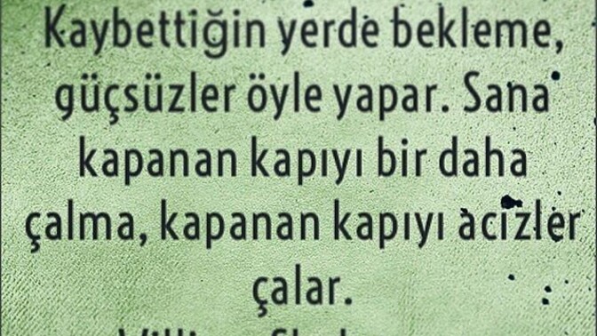 Size kapanan kapıyı tekrar çalar mısınız?