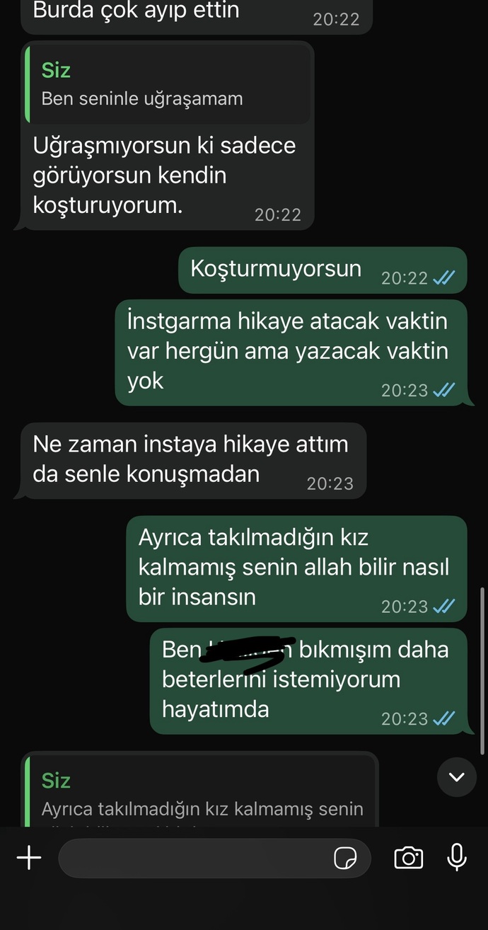 Szce o da mi konuşmayi kesmek istiyor?