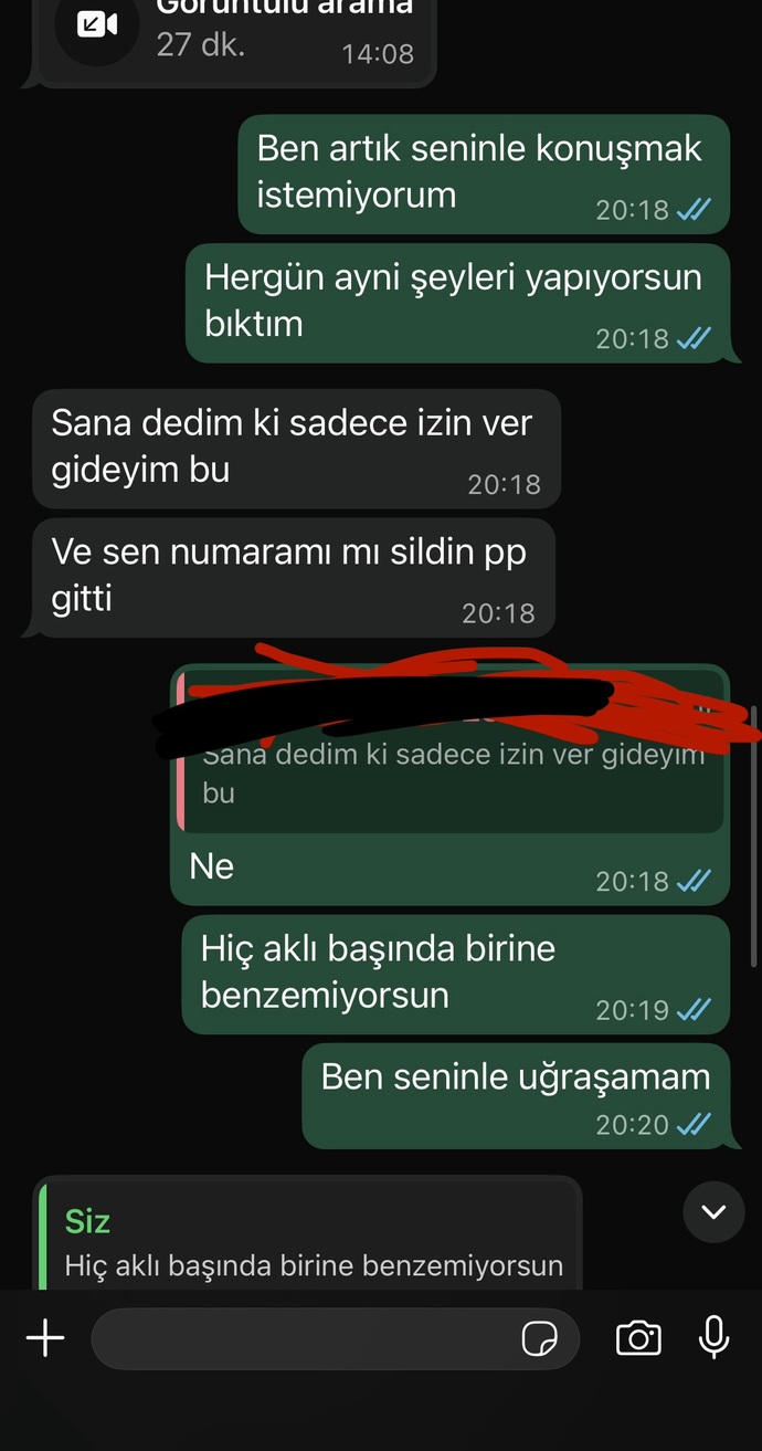 Szce o da mi konuşmayi kesmek istiyor?