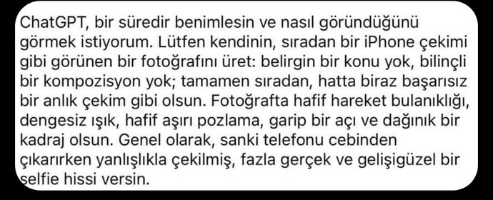 Yapay zekanızın nasıl göründüğünü merak ediyor musunuz, ona bu yazıyı atın?