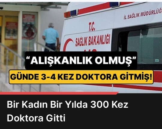 Bir senede ortalama kaç kez kendin için hastaneye gidersin?