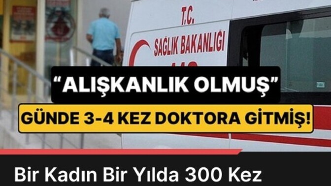 Bir senede ortalama kaç kez kendin için hastaneye gidersin?