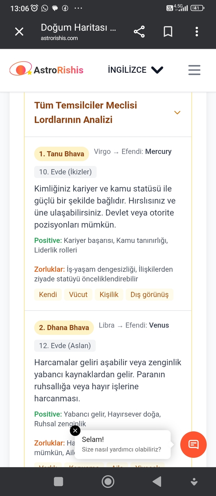 Vedik astrolojiye göre doğum haritamdan eşimin yaşı, boyu ve fiziği nasıl anlaşılır?
