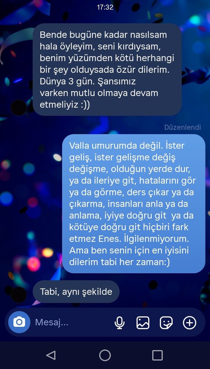 Bir daha ne zaman yazar sizce?