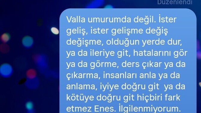 Bir daha ne zaman yazar sizce?