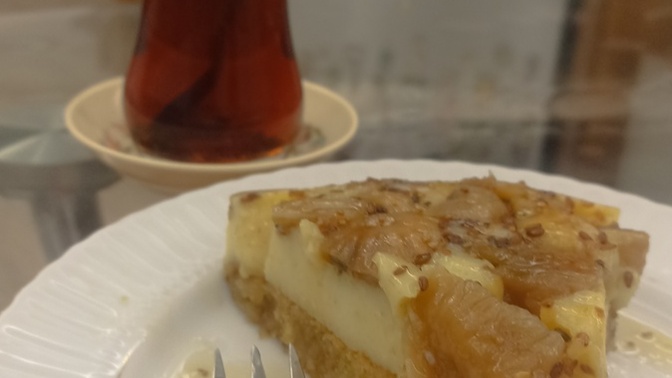 İncirli pastam nasıl olmuş sizce, çay ile pasta yemeyi sever misiniz?