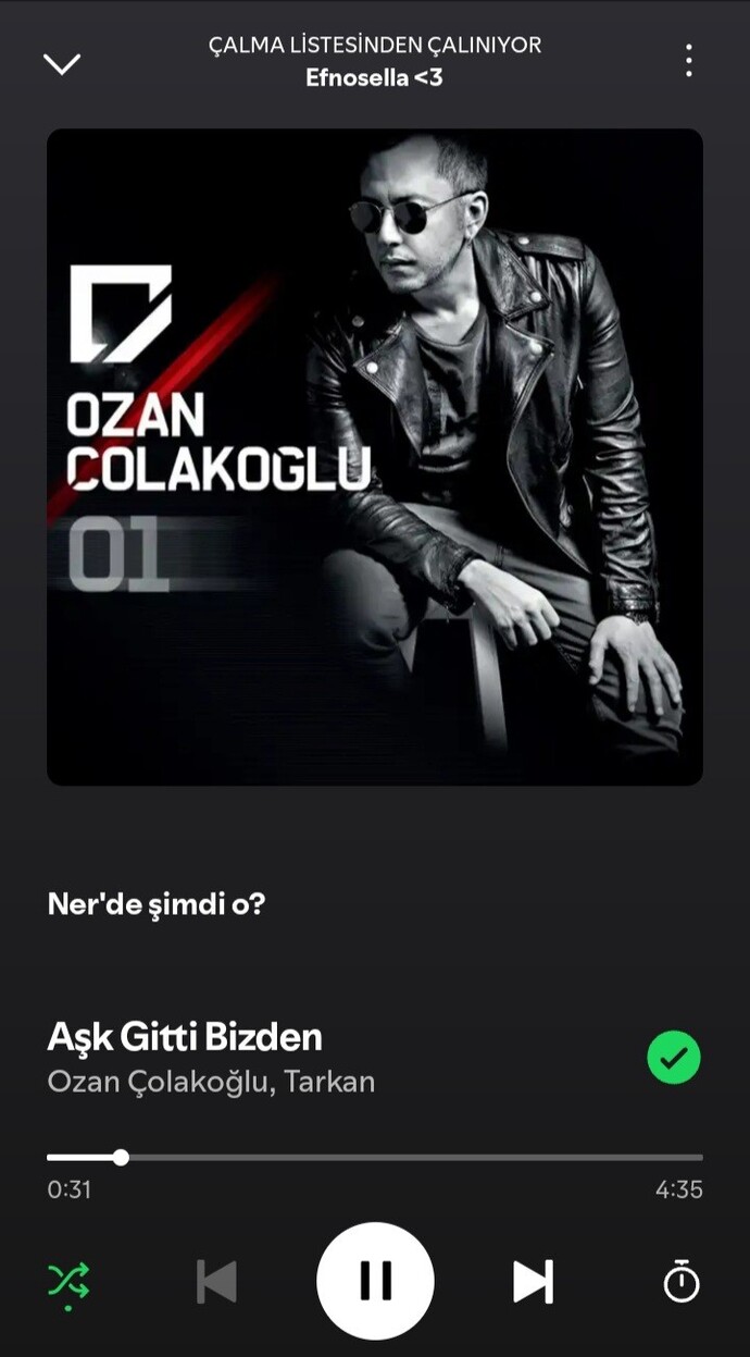 En sevdiğiniz şarkı hangisi, şu aralar en çok hangi şarkıyı dinliyorsunuz?