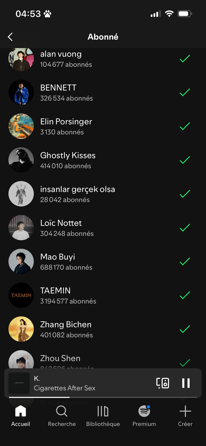 Spotify'da takip ettiğiniz sanatçılar ve asla geçmeyen favori şarkınız hangisi?