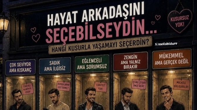 Hayat arkadaşını seçebilseydin hangi kusurla yaşamayı tercih ederdin?