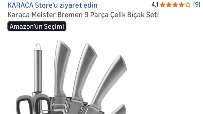 Bu bıçak seti gerçekten ŞuaB mağazada 2500 TL iken 4K normal fiyat mı, alınır mı?