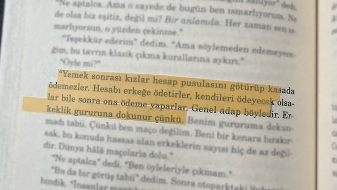 Hesabı ödeten erkekler hakkında?