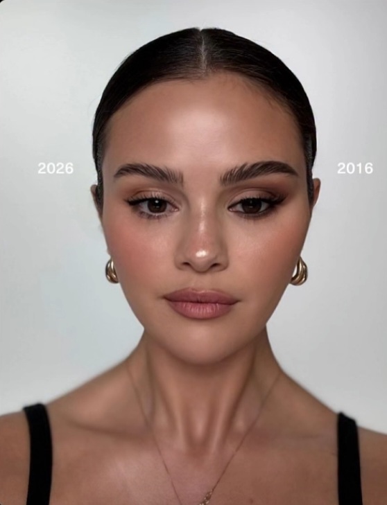 Selena gomez 2026 ve 2016 makyajını karşılaştırdı. Siz hangisini güzel buldunuz?