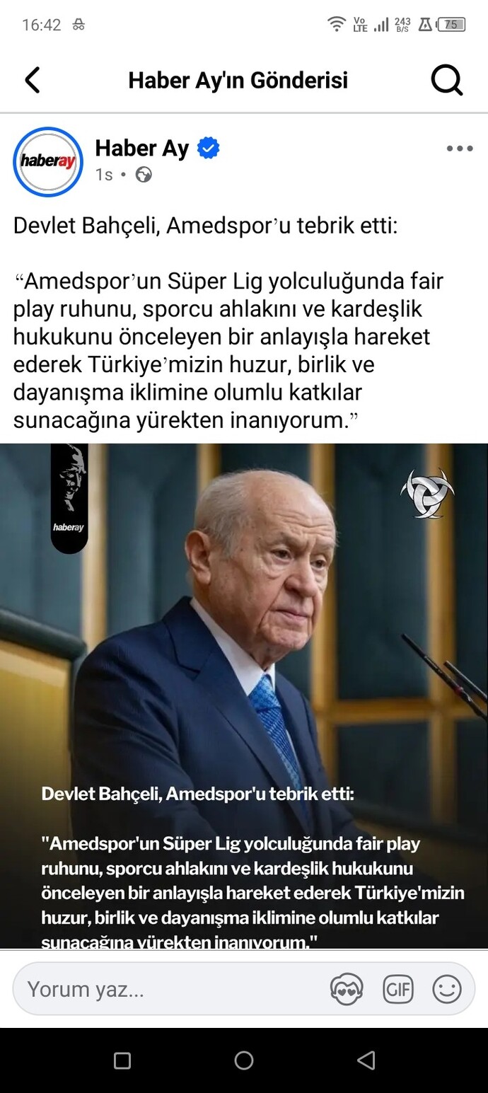 Devlet Bahçelinin bugünkü açıklaması hakkında siz ne düşünüyorsunuz?