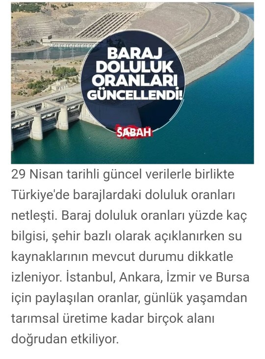 Yağışlar barajları sevindirdi, sizin bölgede de etkili oldu mu?