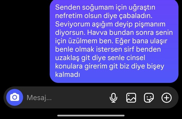 Bir ayrıl bir barış yapmaktan nefret ettim ve bunu yazdım?