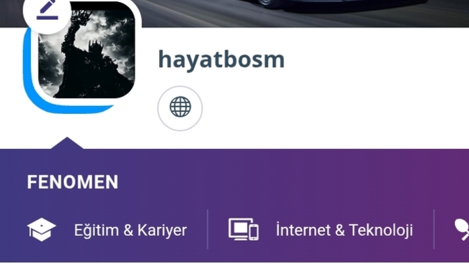 Eğitim ve kariyer konularında fenomen olmuş bulunmaktayım alırım bı hayırlı olsun?