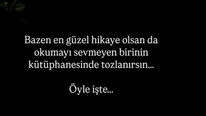 Hiç, kıymetini bilmeyen birinin hayatında en güzel şey olduğunu hissettin mi?