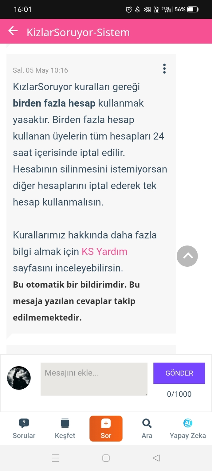 Hiç hesapinizin kapanması ile karşı karşıya kaldınız mı?