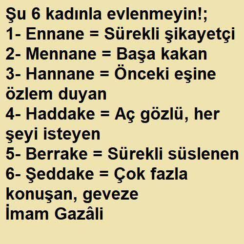 Hangi "Kadın" ile Evlenilmez?