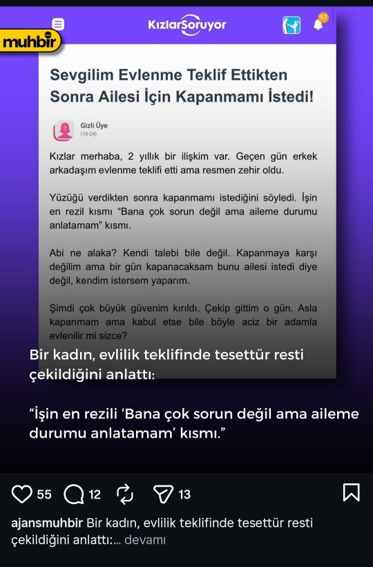 X ve İnstagramda popüler olan MUHBİR isimli haber sayfasının bu aralar KS içerikleri paylaştığını farkettiniz mi?
