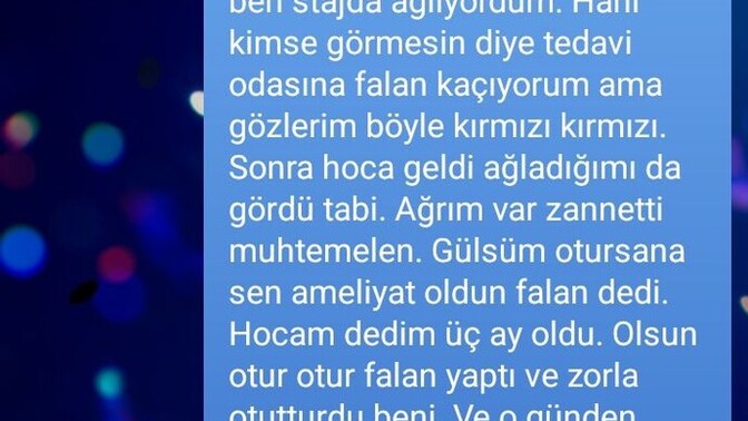 Birisi size böyle bir şey yazsa ne düşünürdünüz, hissederdiniz?