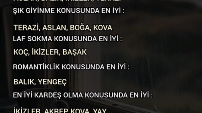 En iyi olduğun şey neymiş?
