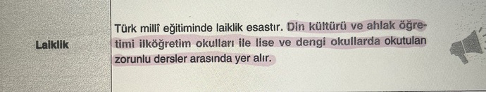 MEB temel kanununda yer alan laiklik ilkesi neden böyle açıklanıyor?