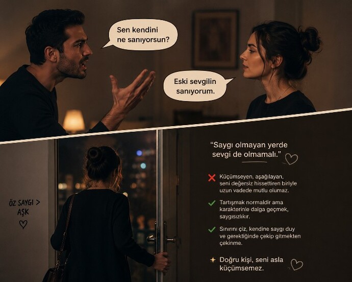 Tartışınca ‘sen kendini ne sanıyorsun’ diyen biriyle devam edilir mi?