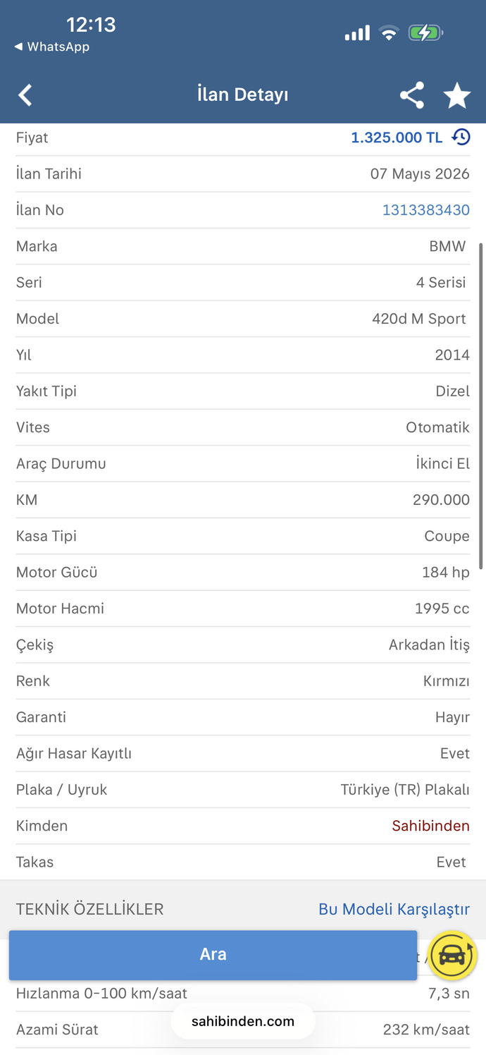 Sahibinden satılan bu araba neden bu kadar ucuz, almadan önce nelere bakmalıyım?