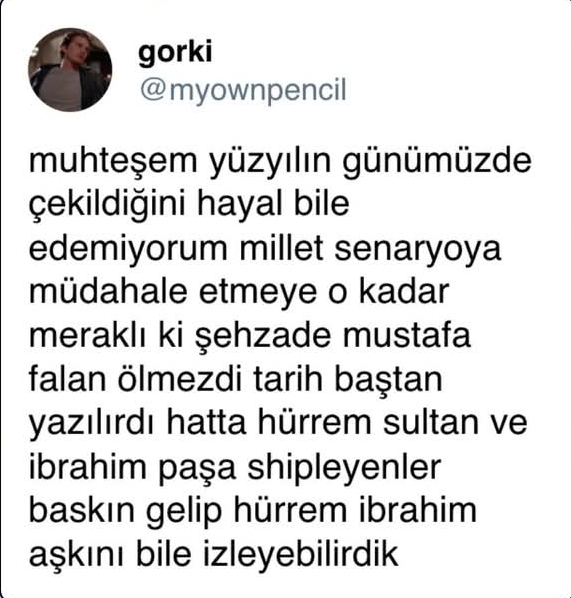 Geçmişteki hangi dizinin, günümüzde çekilmesini isterdiniz?
