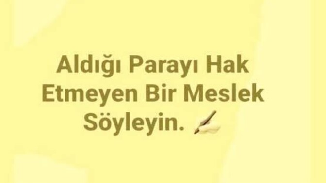Size göre aldığı maaşı hak etmeyen meslekler hangileri?